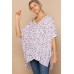 Leopard And Letter Printed Knit Top