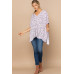 Leopard And Letter Printed Knit Top