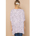 Leopard And Letter Printed Knit Top