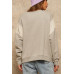 A French Terry Knit Graphic Sweatshirt