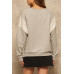 A French Terry Knit Graphic Sweatshirt