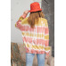 Ombre Dye Terry Knit Banded Bottom Pullover