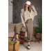 Leopard Printed Garment Dye Loose Fit Knit Top