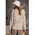 Leopard Printed Garment Dye Loose Fit Knit Top
