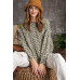 Leopard Printed Garment Dye Loose Fit Knit Top