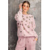 Long Sleeve Leopard Print Washed Terry Sweatshirt