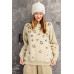Long Sleeve Leopard Print Washed Terry Sweatshirt