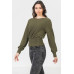 A Knit Top Featuring Wide Neckline