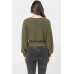 A Knit Top Featuring Wide Neckline