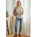 Leopard Solid Long Sleeve Top
