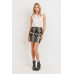 Sequence Pattern Mini Skirt