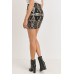 Sequence Pattern Mini Skirt