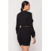 Ruched Long Sleeve And Skirt Set
