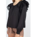 Balloon Sleeve Lace Ruffle Top