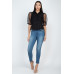 Contrast Dot Print Top