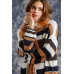 Multicolored Stripe Round Neck Long Sleeve Knit Sweater