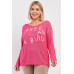Plus "free As A Bird" Logo Knit Sweater