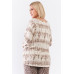 Plus Ivory Acid Wash Print Bateau Neck Relaxed Fit Long Sleeve Top