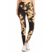 Yoga Style Banded Lined Tie Dye Print, Full Length Leggings In A Slim Fitting Style With A Banded High Waist.