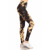 Yoga Style Banded Lined Tie Dye Print, Full Length Leggings In A Slim Fitting Style With A Banded High Waist.