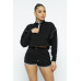 Sporty Crop Top Sporty High-waist Shorts Set