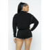 Sporty Crop Top Sporty High-waist Shorts Set