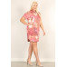 Plus Size Tie-dye Print Relaxed Fit Dress