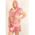 Plus Size Tie-dye Print Relaxed Fit Dress