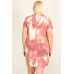 Plus Size Tie-dye Print Relaxed Fit Dress