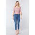 Elbow Slv Smocked Ruched Woven Top