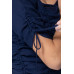 Elbow Slv Smocked Ruched Woven Top