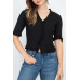 Button Down Flounce Hem Mini Cardigan