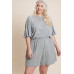 Plus Size Solid Rayon Modal Mini Romper