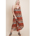 Plus Size Tie Dye Ombre Damask Print Anna Print Cami Maxi Dress