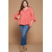Solid Woven Babydoll Blouse