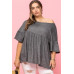 Solid French Pullover Terry Woven Top