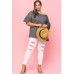 Solid French Pullover Terry Woven Top