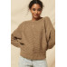 A Ribbed Knit Sweater