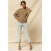 A Ribbed Knit Sweater