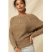 A Ribbed Knit Sweater