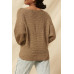 A Ribbed Knit Sweater