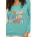 A Mineral Washed French Terry Graphic Sweatshirt