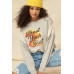 A French Terry Knit Graphic Sweatshirt