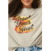 A French Terry Knit Graphic Sweatshirt