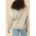 A French Terry Knit Graphic Sweatshirt