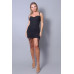 Romantic Gathered Bust Shoulder Tie Polka Dot Bodysuit