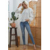 Draped Ruffle Longsleeve Top