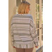 Plus Sage & Lavender Stripped Super Soft Sweatshirt