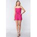 Cami Strp Belted Romper