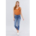 Lace Detail V-neck Woven Bodysuit